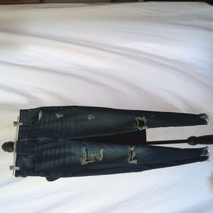 American eagle size 6 distressed curvy highrise jeggings like new
